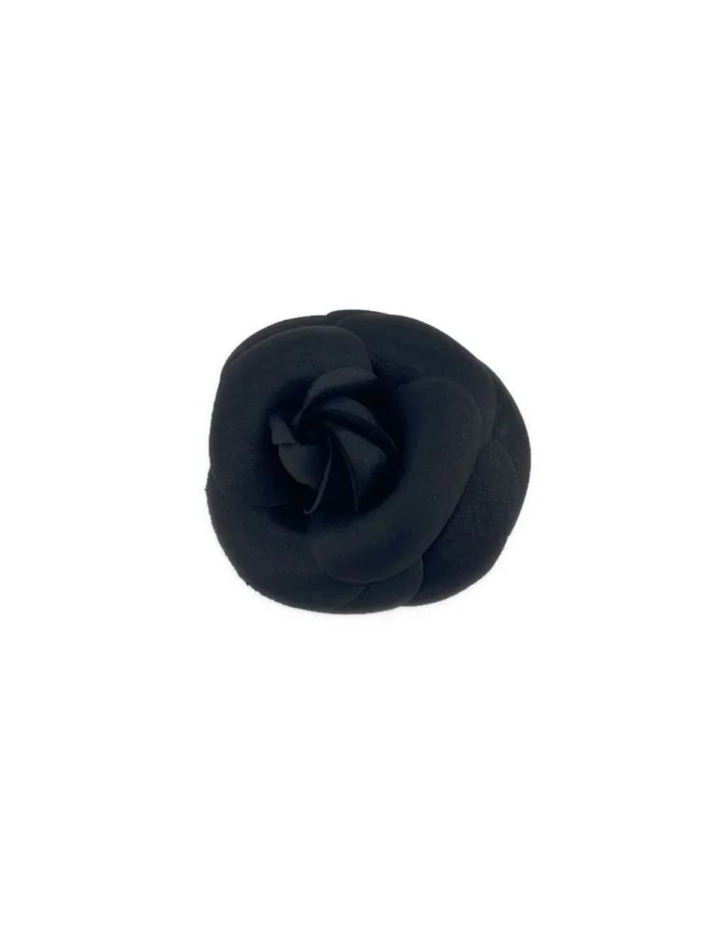 Chanel Flower Brooch Corsage Black